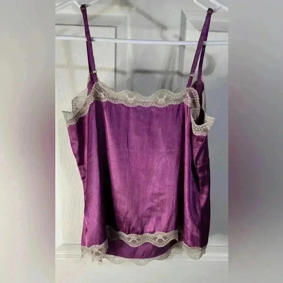OLD NAVY Sexy Babydoll Lace Satin Top Chemise Purple Size Small Y2K - Picture 5 of 9